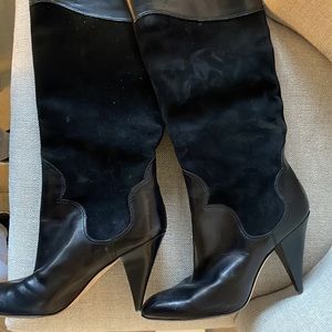 Oscar De La Renta tall heeled boots 7.5